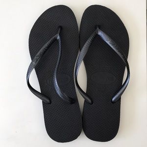 Havaianas Black Flip Flops